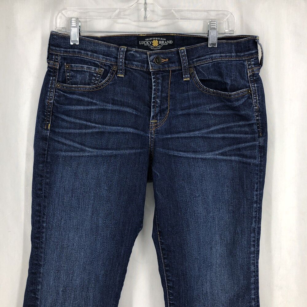 Lucky Brand Sweet N Low Boot Blue Stretch Denim Jeans 8/29 (32/32)
